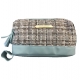 Trousse vanity de beauté en tissu et PVC 